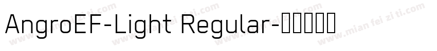 AngroEF-Light Regular字体转换
